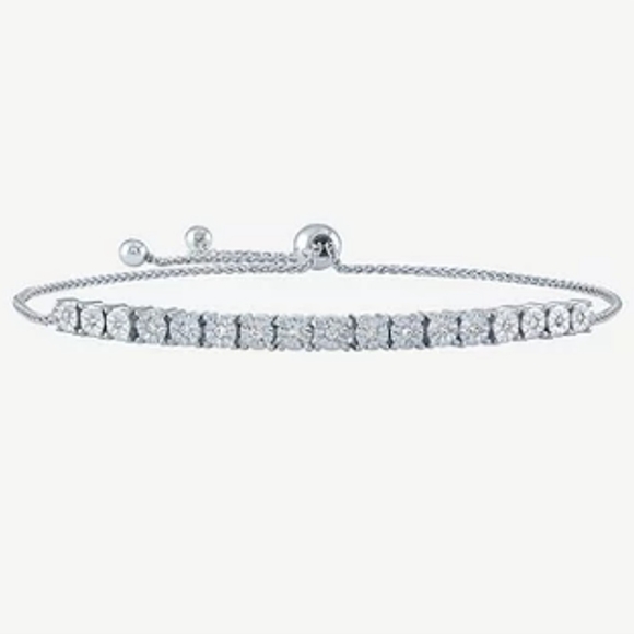 Diamond Bracelet in Sterling Silver - Picture 4 of 5